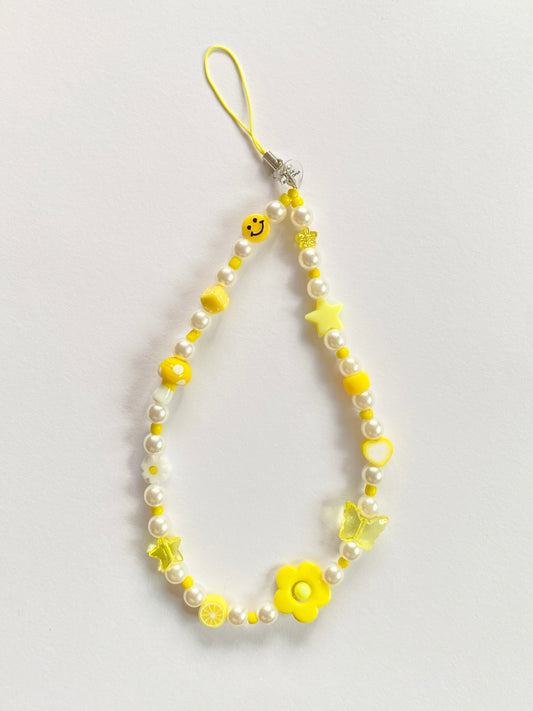 Yellow Hippie Phone Charm